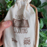 Saquinho de brim M cru