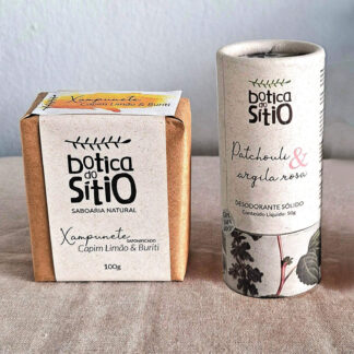 Cuidado Diário: Xampunete Capim-Limão & Buriti + Desodorante Patchouli & Argila Rosa